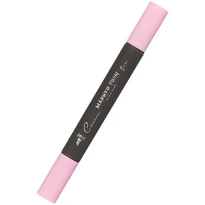 Маркер художественный "Сонет" детский розовый, двухсторон., тонк. и широк.долото, Сонет - фото 1