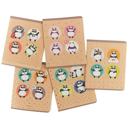 Тетрадь в клетку Unnika, "Каникулы панды", 48 листов, в ассортименте - фото 3