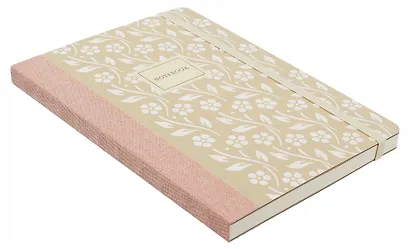 Книга для записей А5 80 листов в линейку, "Flowers" на резинке, в ассортименте - фото 7