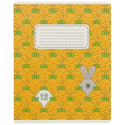 Тетрадь в клетку Academy Style, "Прятки", 12 листов, в ассортименте - фото 4