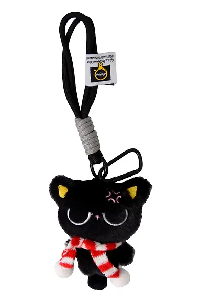 Брелок «Котик в очках с красным шарфиком», текстиль, 10 см - фото 2