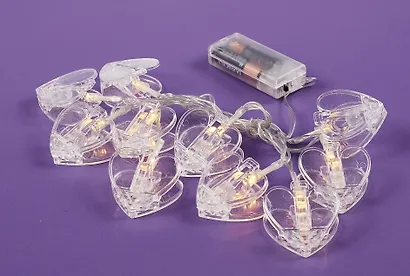 Гирлянда LED Седце (теплый белый) (1,5 м) (93398) - фото 3