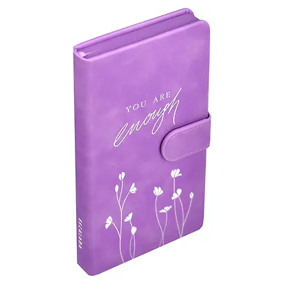 Ежедневник недат. А6+ 120л 110х190 "Бейбискин" сиреневый, иск.кожа, тв.переплёт, тиснение фольгой, магнит.клапан, офсет, ляссе - фото 2