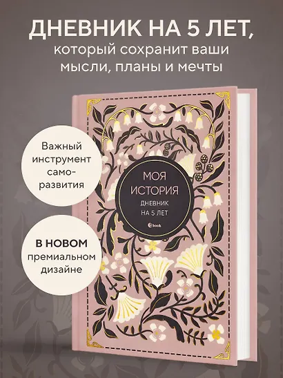 Моя история. Дневник на 5 лет (пятибук мини, винтаж) - фото 3