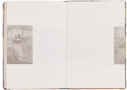 Книга для записей "Ван Гог. Ночная терраса кафе" А5, твердая обложка - фото 11