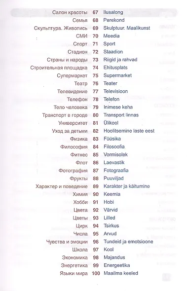 Эстонский язык. Тематический язык. Компактное издание. 10 000 слов. С транскрипцией эстонских слов. - фото 4