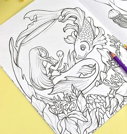 Фэнтези. Аниме-раскраска - фото 4