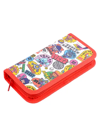 Пенал 1 отделение "Brawl Stars. White edition" 190*90 - фото 1