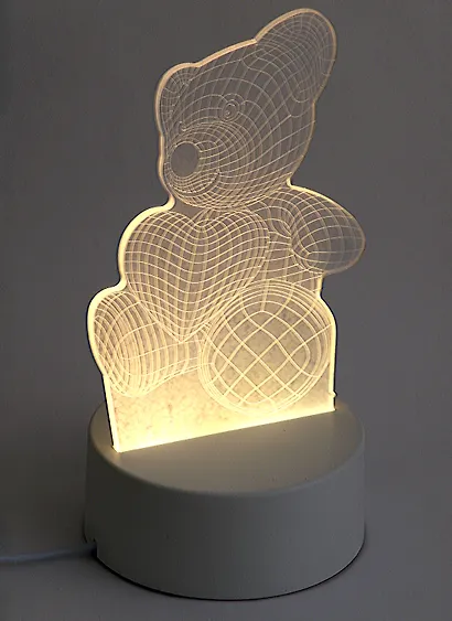 Светильник LED Медвежонок с сердцем (19х10) (ПВХ бокс) - фото 1