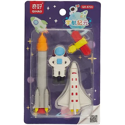 Набор Ластики пазлы Космос (блистер) (17х10,5) - фото 1