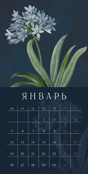 Календарь 2026г 300*290 "Bloom" настенный, на скрепке - фото 3