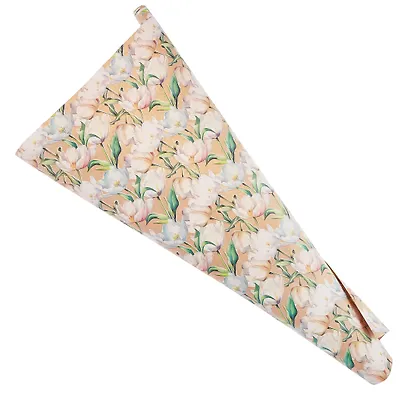 Бумага упаковочная 70*100см "Тюльпаны" крафт, инд.уп. - фото 1