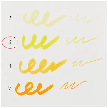 Маркер акварельный "Сонет", двухсторон., кисть и тонкий наконечник, желтый средний, сонет - фото 3