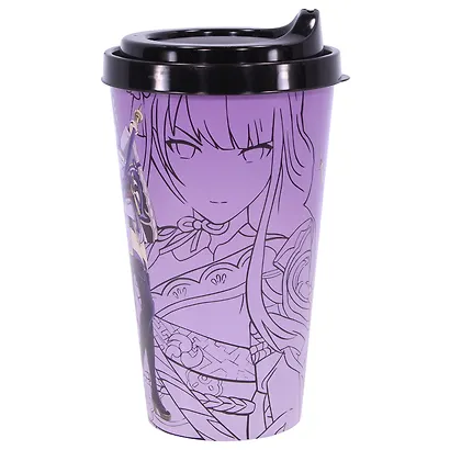 Стакан аниме Genshin Impact Raiden (пластик) (550 мл) - фото 2