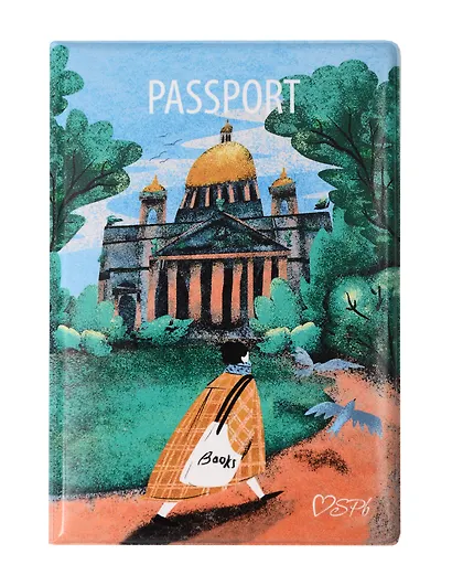 Обложка для паспорта СПб Ноксо Наедине с Петербургом Исаакиевский (ПВХ бокс) (ОП2025-457) - фото 1