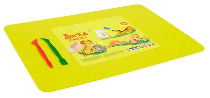 Доска для моделирования А3 "Каляка-Маляка" желт.пластик, 2 стека - фото 3