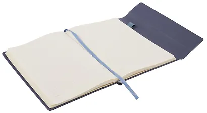 Книга для записей А5, 100 листов в клетку, на магните, синяя, Schiller - фото 7