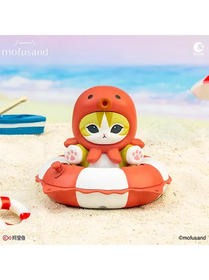 Коллекционная фигурка Mofusand Swimming Ring Series 1 штука blind box MF-250620 - фото 6