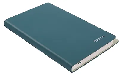 Ежедневник недат. А5 136л "Twist" зеленый, интегр.переплет, иск.кожа, тисн.фольгой, скругл.углы, петля д/ручки, тонир.блок, ляссе, инд.уп - фото 2