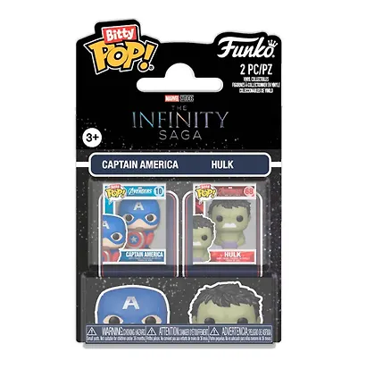 Набор Funko Bitty POP! Marvel Infinity Saga Captain America & Hulk 2шт 94214 - фото 1
