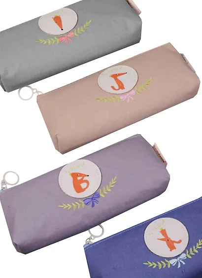 Пенал-косметичка "Cute Fox", лен, ассорти, Small Point - фото 1