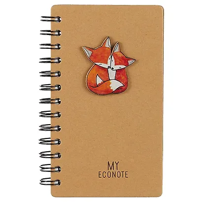 Записная книжка «My econote. Две лисички», 200 страниц - фото 1