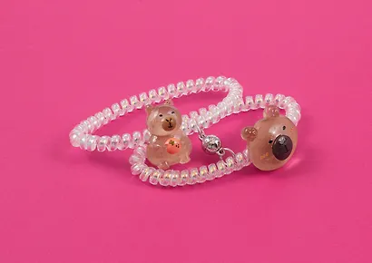 Набор резиночек-пружинок «Капибара с мандарином и мордочка», 2 штуки, пластик, Lafilaf - фото 4