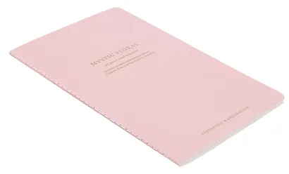 Тетрадь 130*210, 40 листов в линейку "Blossom" розовый, сшивка - фото 2