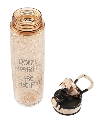 Бутылка с эффектом льда Dont worry be happy (платик) (500мл) (12-16484-202405-B10) - фото 7