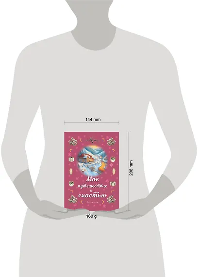 Книга для записей А5 32л лин. "Мое путешествие к счастью (малиновый)" - фото 3