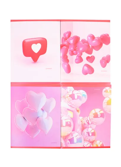 Тетрадь в клетку Listoff, "Розовая серия", 96 листов, в ассортименте - фото 4