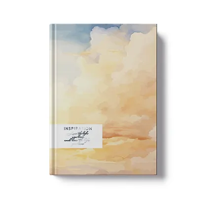 Книга для записей А5 128л кл. "ГРЕЗЫ. О полете" интегр.переплет, ламинация Soft Touch, тисн. Фольгой "Голография", офсет - фото 1
