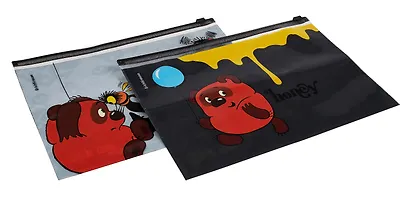 Папка на молнии B5 "Винни-Пух" с расширением, пластик, Erich Krause - фото 4