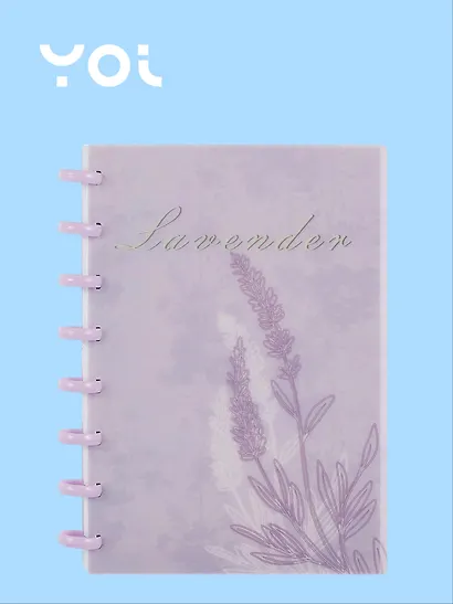 Тетрадь общая «Lavender» в ассортименте, 80 листов в клетку, А5 - Yoi - фото 4