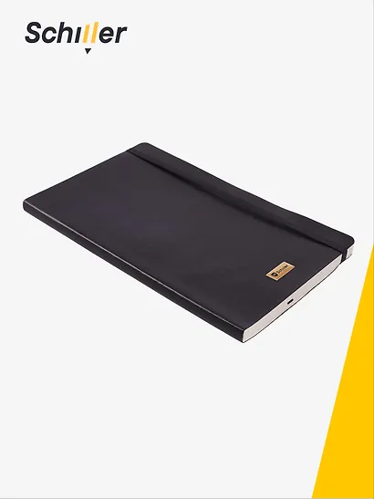 Книга для записей «Elegance» А5, 80 листов в линейку, черная, Schiller - фото 2