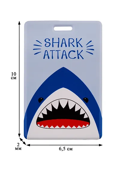 Чехол для карточек. Shark attack (акула) (ДГ2020-242) - фото 3