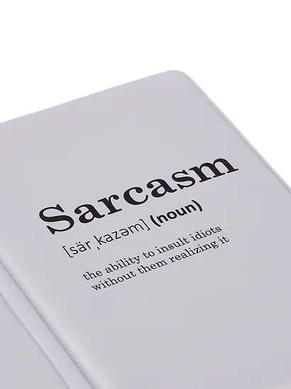 Набор (Обложка для паспорта 1шт + Кардхолдер 2шт) (Обложка для паспорта Sarcasm (словарь) (ПВХ бокс) Чехол для карточек Minimalism Чехол для карточек вертикальный Мрамор серый) (упаковка) - фото 7