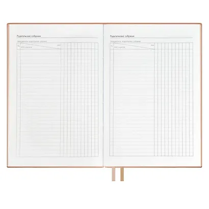 Ежедневник учителя А5 160л "ШЕВРЕТ РОЗОВЫЙ" кожзам, блинт.тисн., цветн.срез, два ляссе, закладка из иск.кожи - фото 13