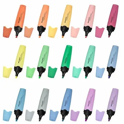 Текстовыделители 15цв "DELTA PASTEL" на подставке, пл/уп, BRAUBERG - фото 2