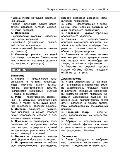 Литература. Наглядный справочник для подготовки к ОГЭ и ЕГЭ - фото 10