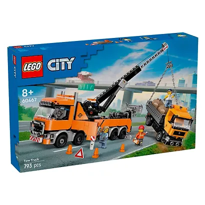LEGO City: Тяжёлый эвакуатор с краном, 793 детали (60467) - фото 4
