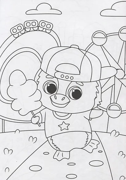 МОЯ РАСКРАСКА А4 чёрная. МАЛЫШИ-ЗВЕРЯТА - фото 5