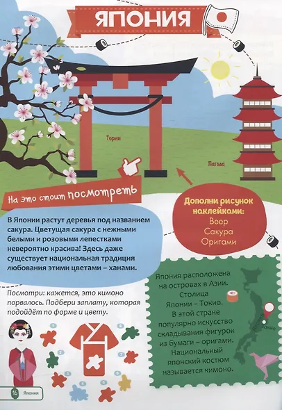 МНОГОРАЗОВЫЕ НАКЛЕЙКИ. СТРАНЫ - фото 3