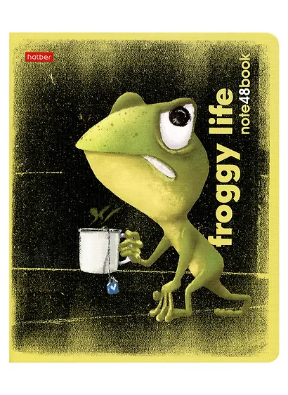 Тетрадь в клетку Hatber, "Лягух Кир", 48 листов, в ассортименте - фото 6