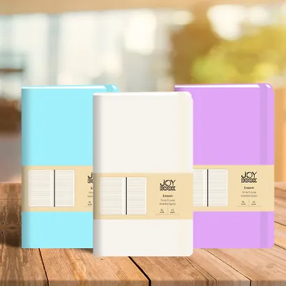 Книга для записей А5 96л лин. "Joy Book. Фиалковые сны" иск.кожа, тонир.блок, скругл.углы, ляссе, резинка, карман на задн.форзаце - фото 5