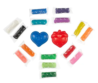 Тдл-044 Пластишка. Тесто для лепки 15 цв по 24 гр с формочками (ведерко с ручкой) - фото 2