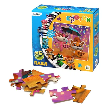 Пазл "Енотки. Зонтик", 25 элементов - фото 3