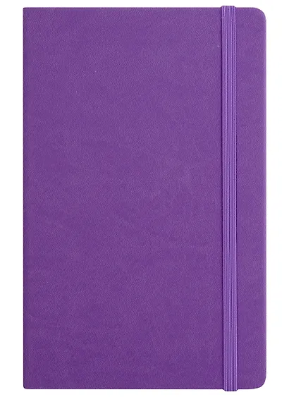 Книга для записей А5 96л кл. "Joy Book. Фиалковые сны" иск.кожа, тонир.блок, скругл.углы, ляссе, резинка, карман на задн.форзаце - фото 2