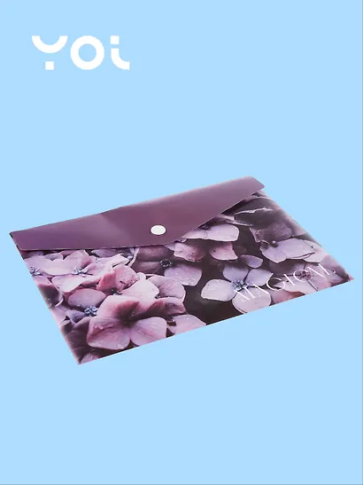Папка -конверт «Fleur» А5 на кнопке, Yoi - фото 2