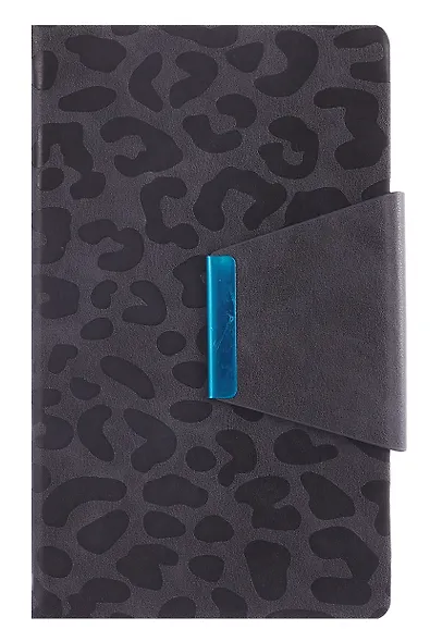 Ежедневник недат. А5 160л "Винченцо" серый, кожзам, тв.переплет, металл.шильд, блинт.тиснение, офсет, справ.мат-лы, закругл.углы, ляссе, инд.уп - фото 1